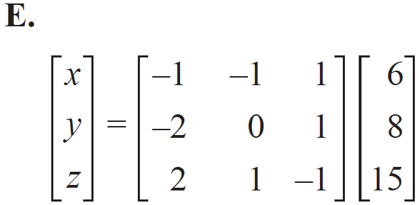 MATRICES, FUR1 2012 VCAA 3 MC e